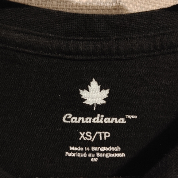 (4/$20) Men's Canada Black Short Sleeve T-Shirt Canadiana Size XS - Picture 6 of 11